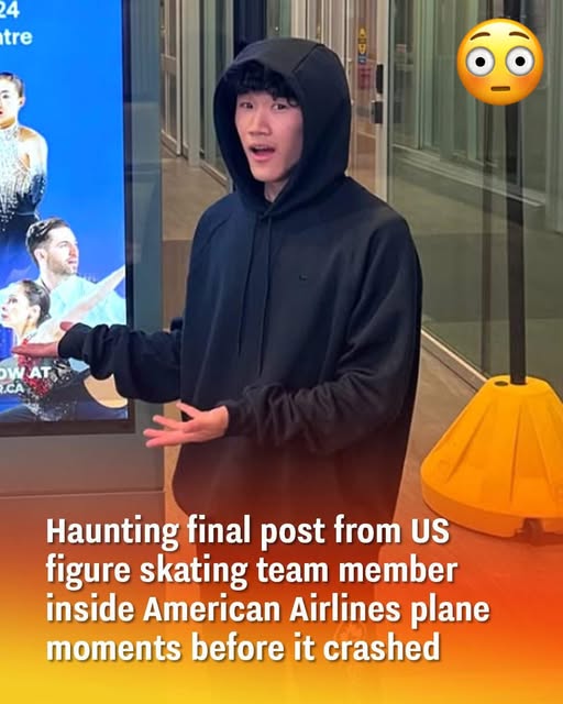 Haunting final post from US figure skating team member inside American Airlines plane moments before it crashed