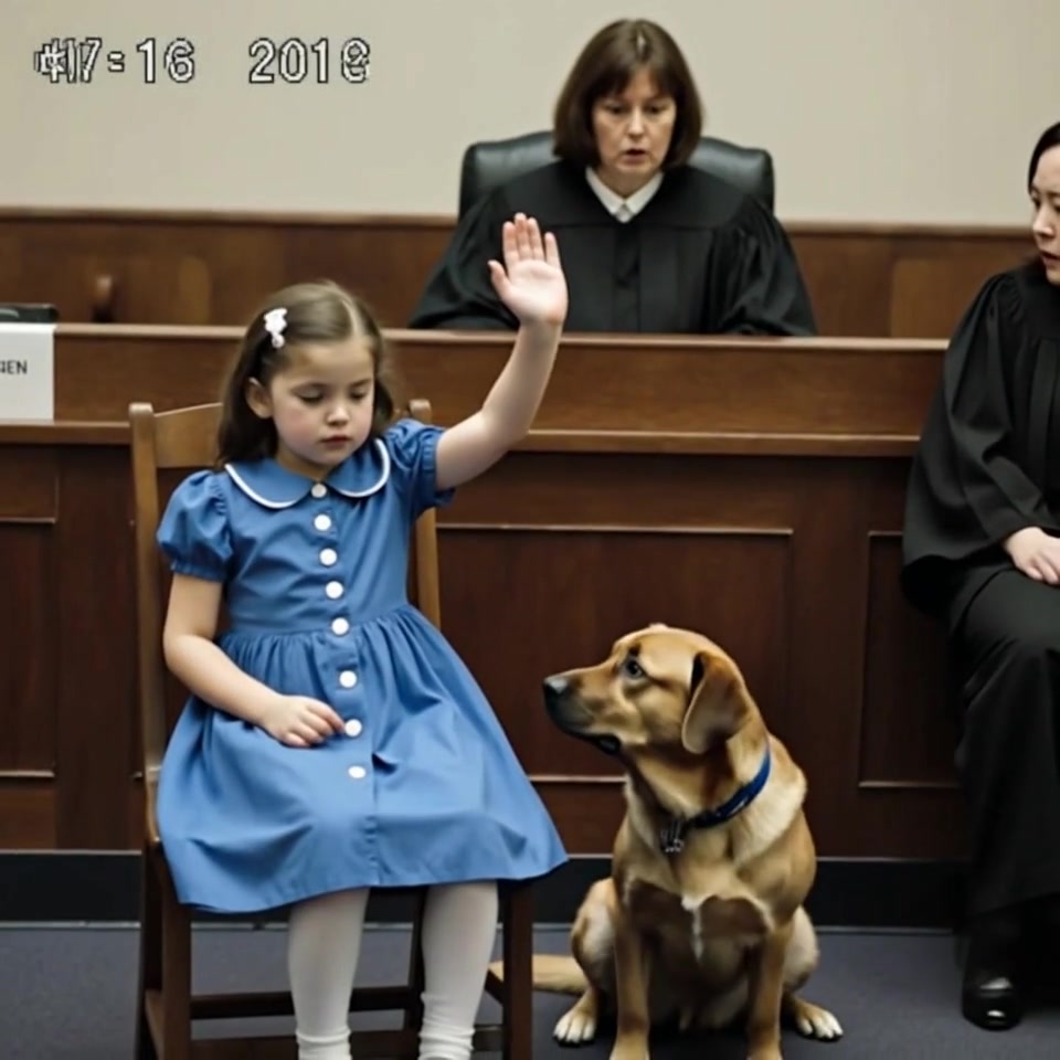 SHE GAVE HER DOG A SECRET SIGNAL — AND THE COURTROOM FINALLY HEARD HER VOICE My