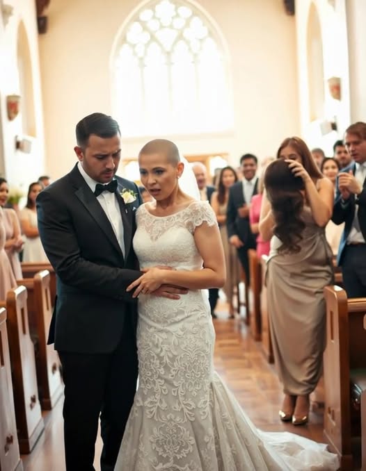 During the wedding, my mother-in-law came up to me and ripped off my wig, showing