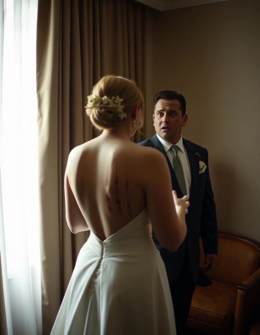 On the night of our wedding, as I was taking off her dress, what I