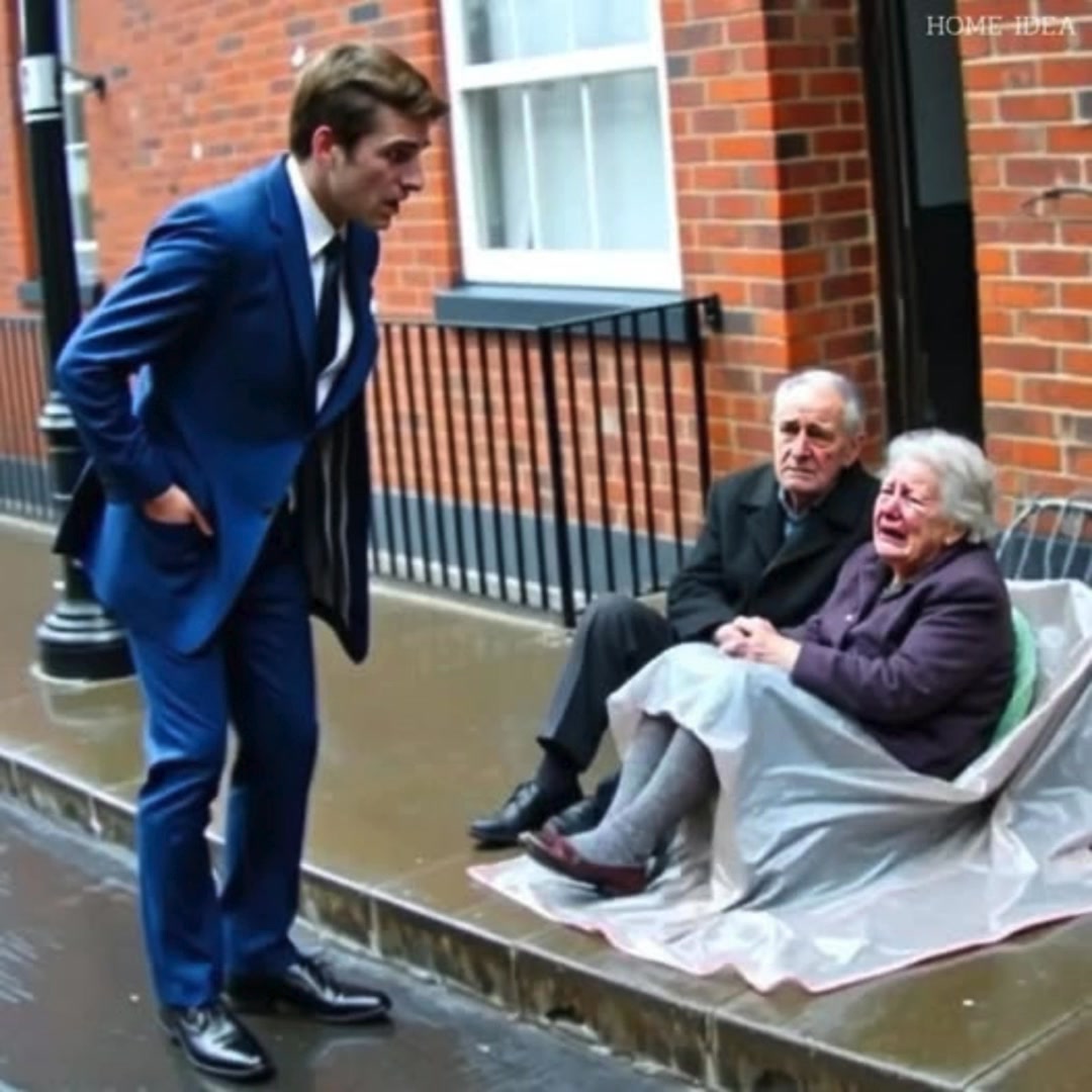 A Millionaire Arrives Unexpectedly at the House He Gave His Parents… and Finds Them Living on the Street, in the Rain