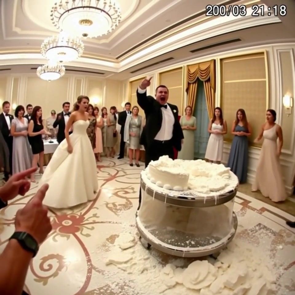 As I lifted the knife to cut the wedding cake, my sister hugged me tightly