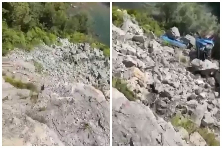 Ngjarje e ores se fundit ne Gramsh! Kamioni perfundon ne humnere