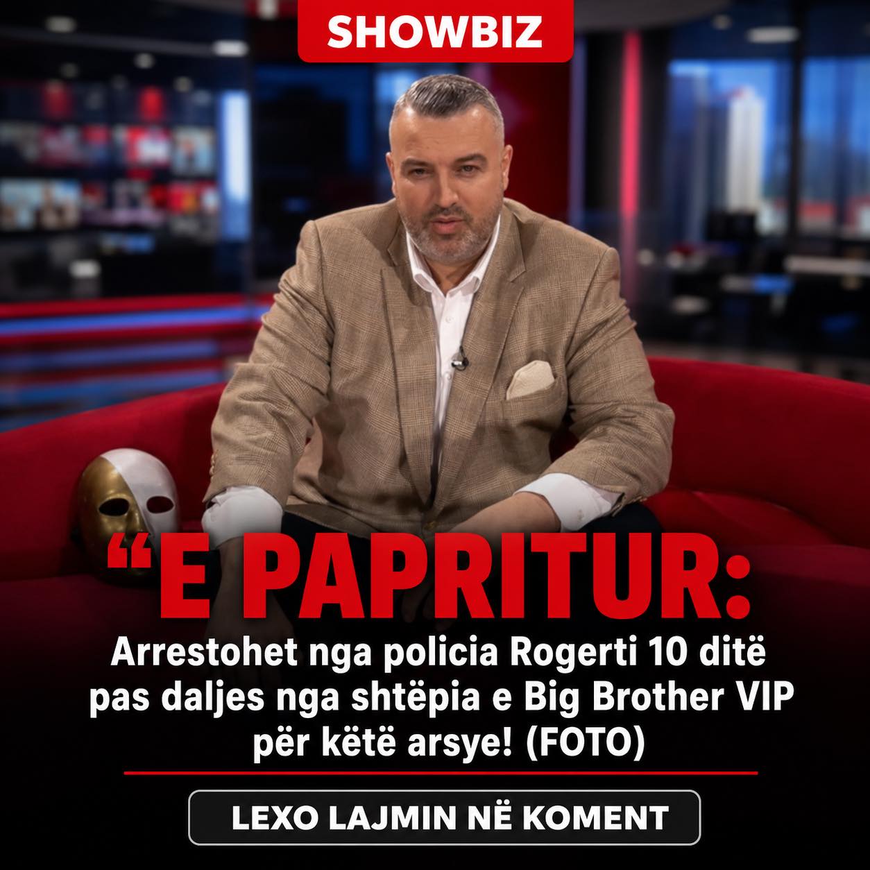E PAPRITUR: Arrestohet nga policia Rogerti 10 ditë pas daljes nga shtëpia e Big Brother VIP për këtë arsye! (FOTO)