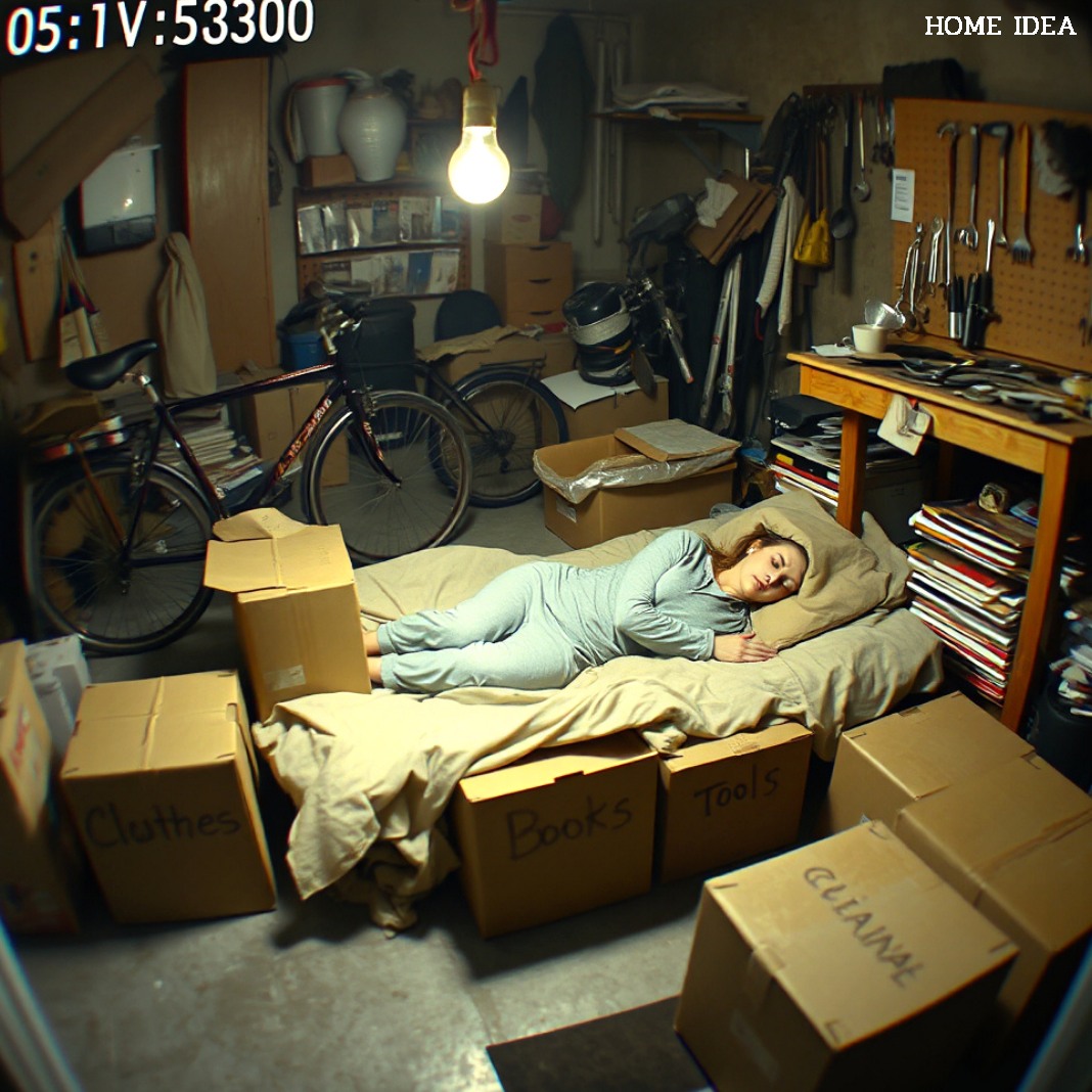 My husband requested that I move into the garage during his mother’s visit because she