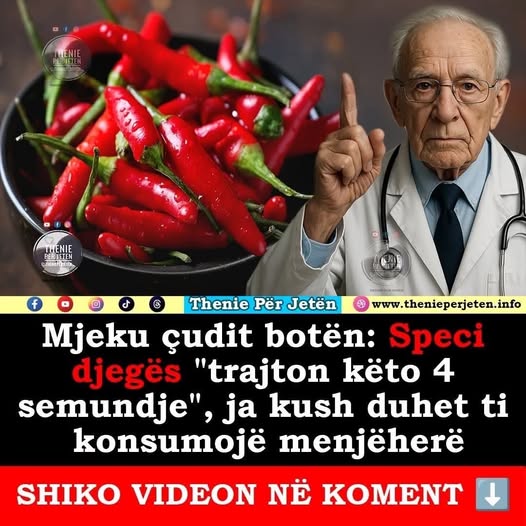 Mjeku çudit botën: Speci djegës “trajton këto 4 semundje”, ja kush duhet ti konsumojë menjëherë