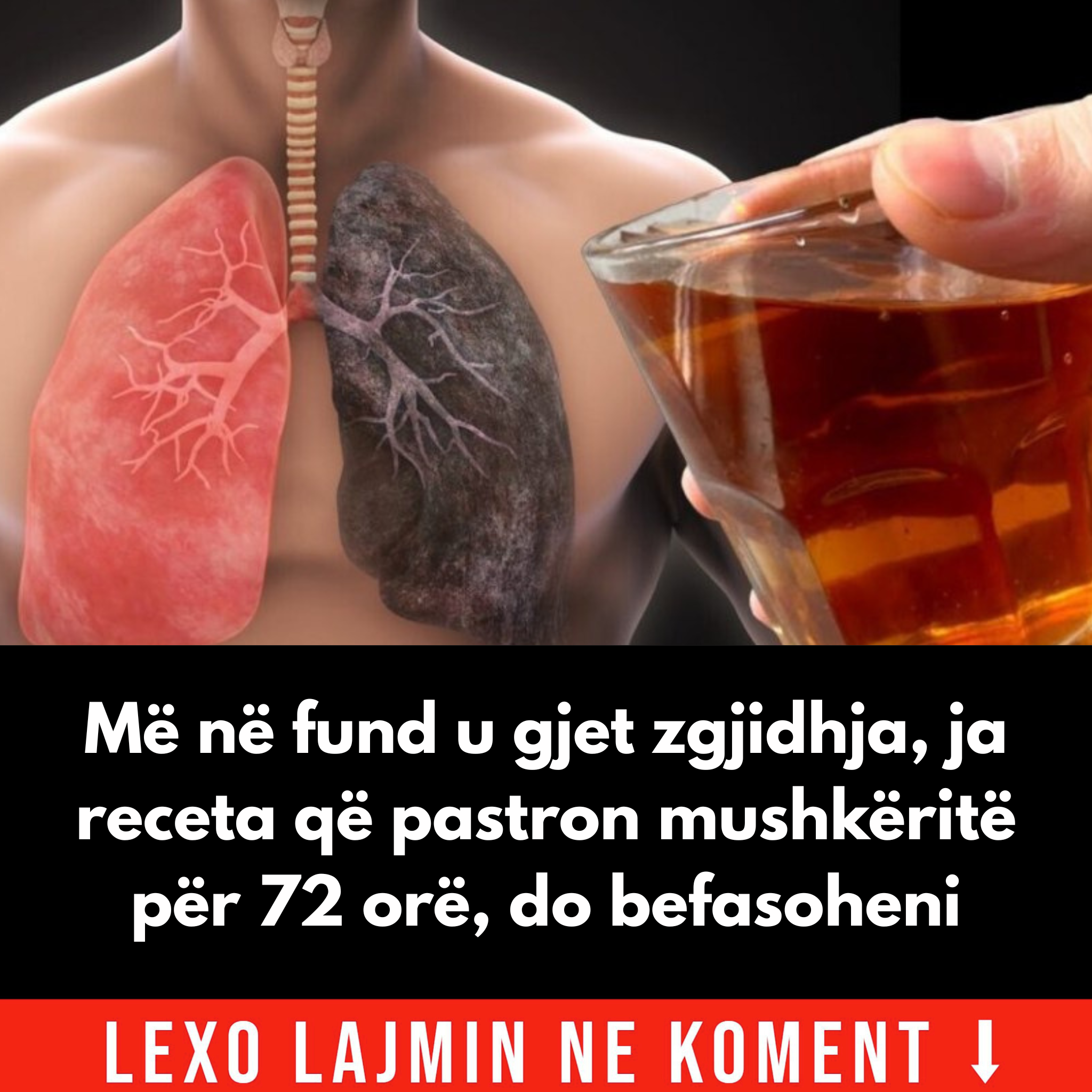 Më në fund u gjet zgjidhja, ja receta që pastron mushkëritë për 72 orë, do befasoheni