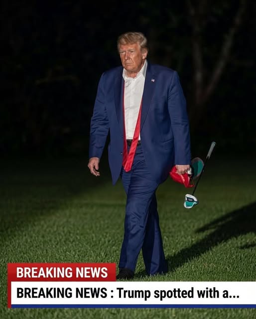 The Secret Beside Him: What Security Tried to Hide as Trump Stepped Out With an Unidentified Stranger