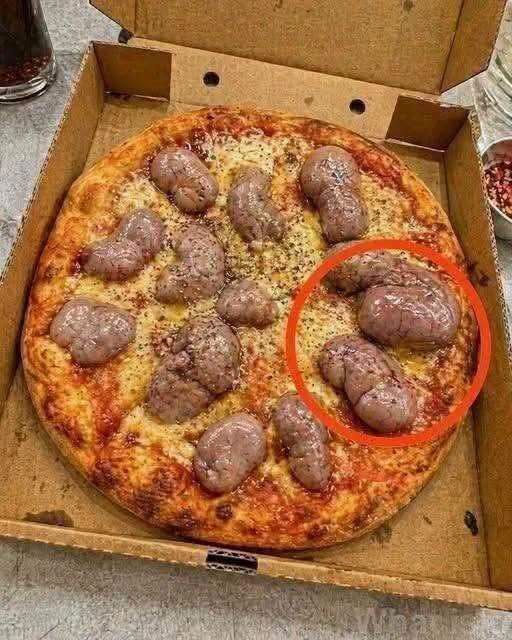I ordered a pizza in the evening. The delivery driver brought it to me.