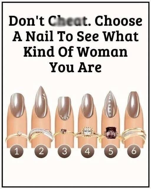 Don’t Cheat: The Nail You Pick Reveals Your Two Sides as a Woman