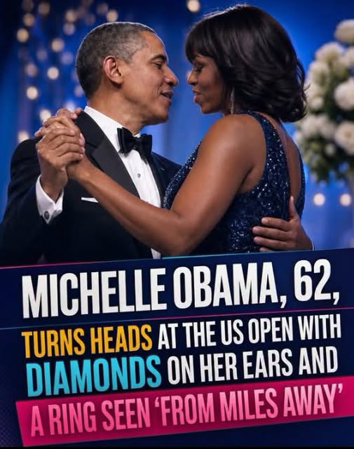 Michelle Obama Turns Heads at US Open With Diamonds and Confidence