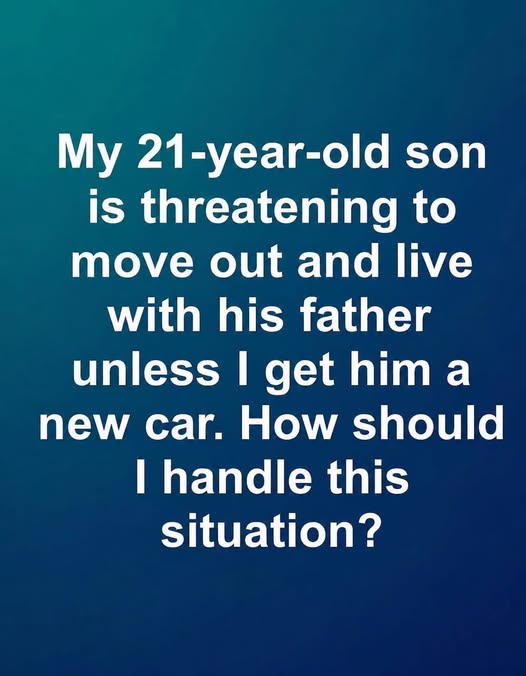 When a Son Demands a Car: Why Setting Boundaries Can Be an Act of Love  Posted onSeptember 4, 2026admin ByadminNo Commentson When a Son Demands a Car: Why Setting Boundaries Can Be an Act of Love