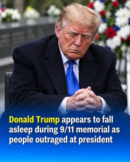 Donald Trump Appears to Doze During 9/11 Memorial, Sparking Online Reactions