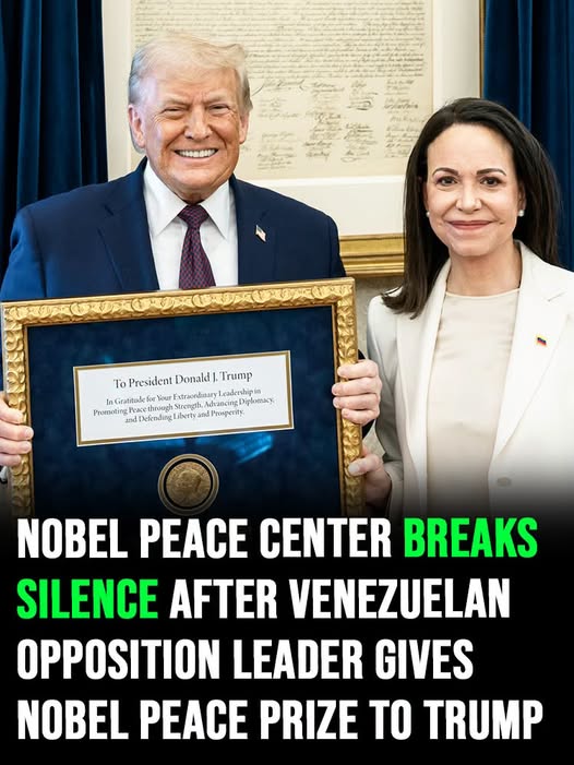 Nobel Peace Center responds after Donald Trump claims he’s “going to keep” the medal 😳