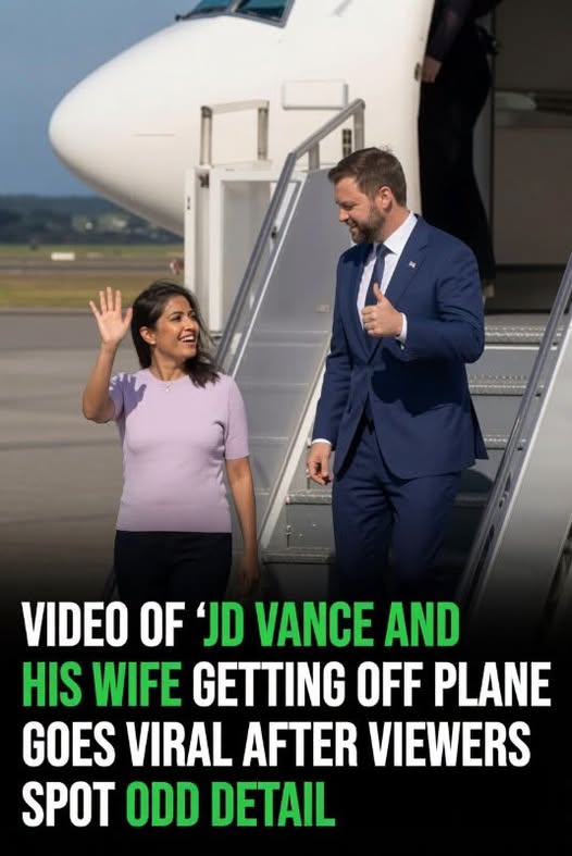 (-) Video of JD Vance and wife Usha exiting plane in Hungary goes viral after viewers spot odd detail…𝗦𝗲𝗲 𝗺𝗼𝗿𝗲